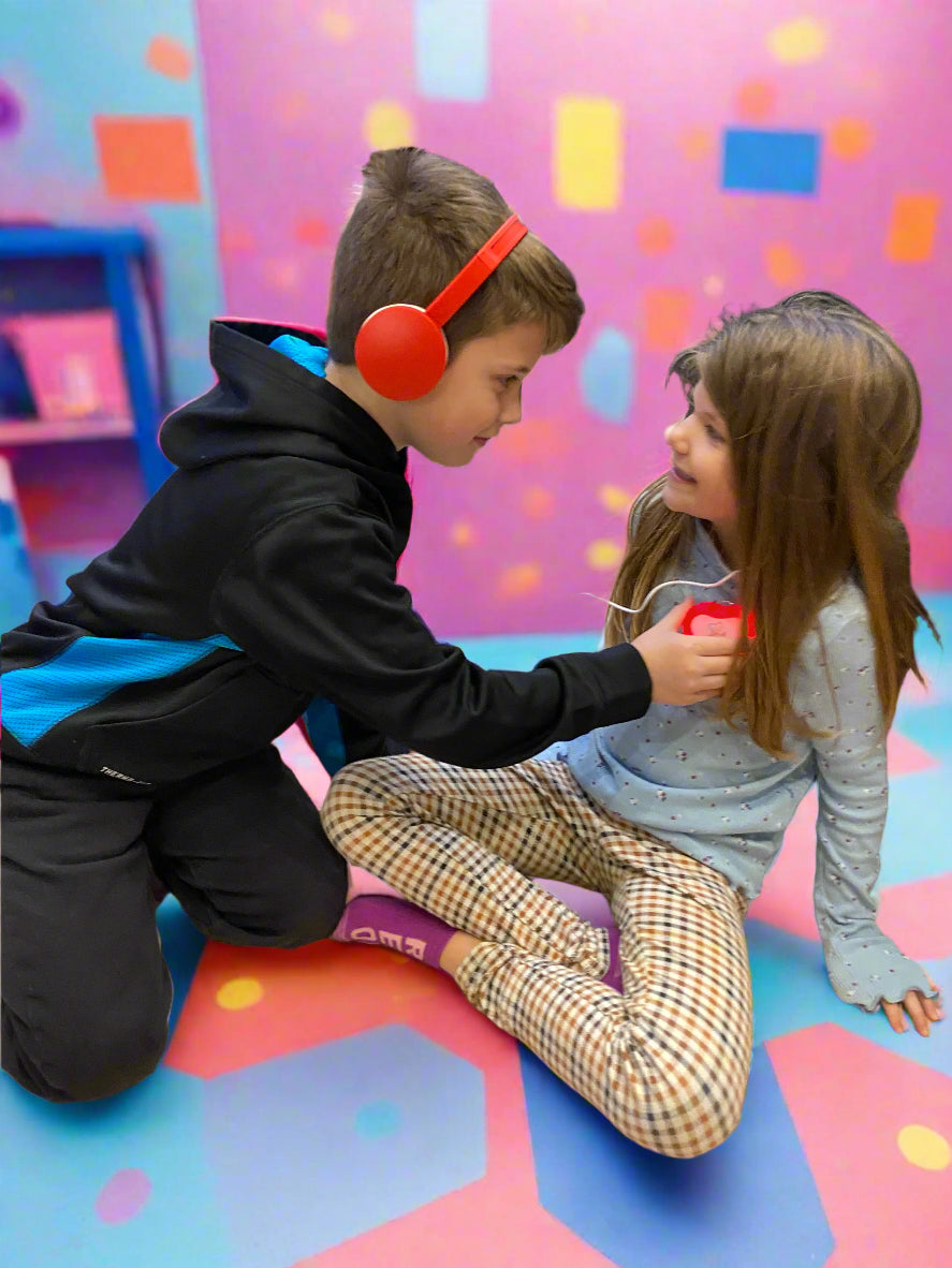 Engaging play for kids age 4+ using heartbeats electronic stethoscope
